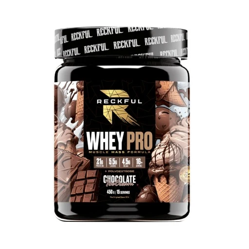 RECKFUL Whey + Polydextrose 450г - шоколадное мороженое