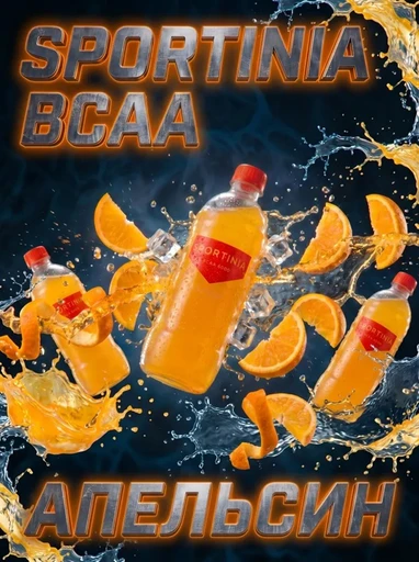 SPORTINIA Напиток BCAA 6000 500 мл - апельсин
