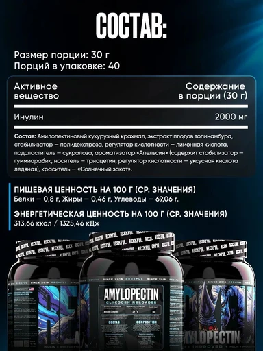 RECKFUL Amylopectin 1200г - дыня 