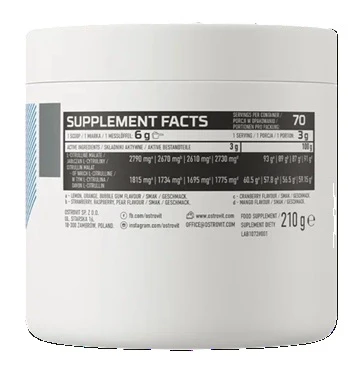 OstroVit Citrulline 210 g (lemon) 
