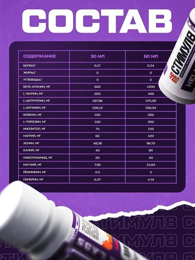 Hell Labs Stimul8 SHOT 60ml (Яблоко) 