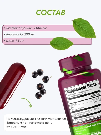 ORZAX ELDERBERRY (Sambucus) with vitamin C and Zinc 