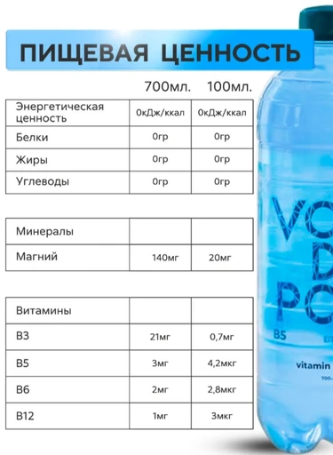 Vodopoy витаминная вода, 0,7 