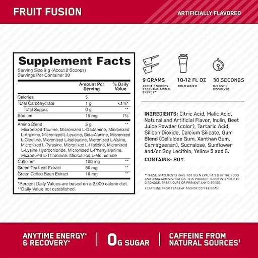 Optimum Nutrition Amino Energy 270 г - фруктовый 