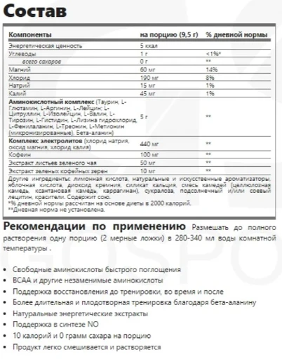 OPTIMUM NUTRITION Amino Energy + Electrolytes 285 г - ананасовый твист (Pineapple Twist) 