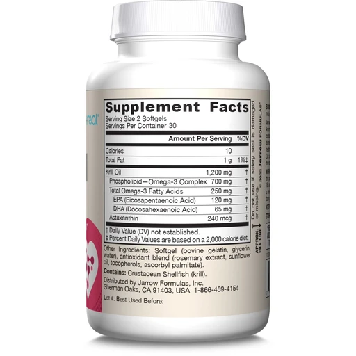 JARROW FORMULAS Krill oil 60 гел капс 