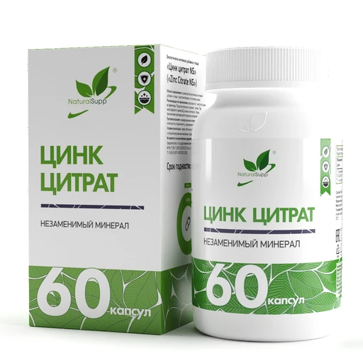 Natural Supp Цинк цитрат 60 капс. 