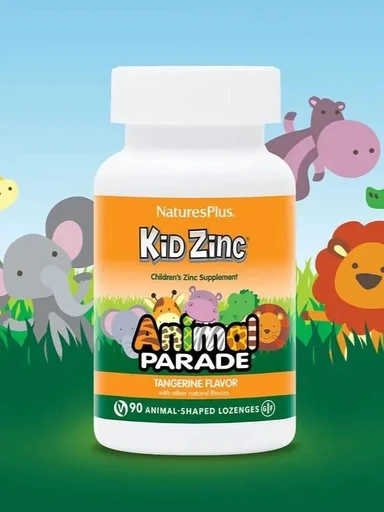 Nature's Plus Animal Parade Kid Zinc Lozenges, Tangerine Flavor 90 