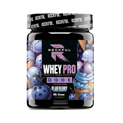 RECKFUL Whey + Polydextrose 450г - черничное мороженое