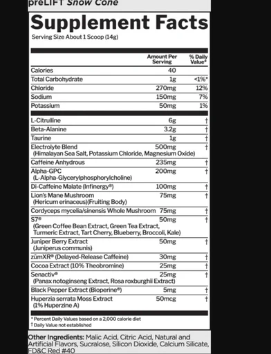 Rule One Пре Лифт 420 гр Ледяное мороженое 