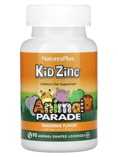 Nature's Plus Animal Parade Kid Zinc Lozenges, Tangerine Flavor 90