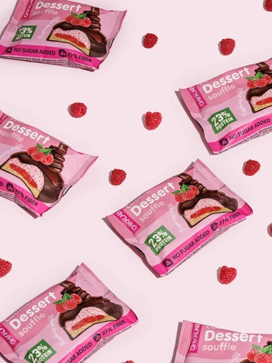 CHIKALAB Печенье глазированное Малиновое суфле 55 г 