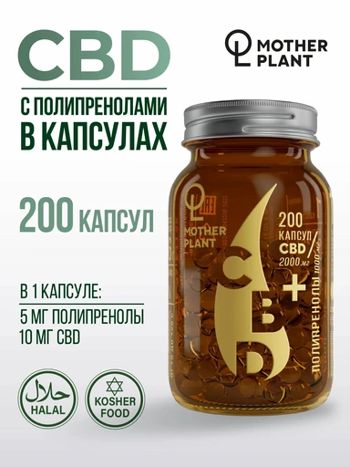 MOTHERPLANT CBD + полипренолы 200 капс