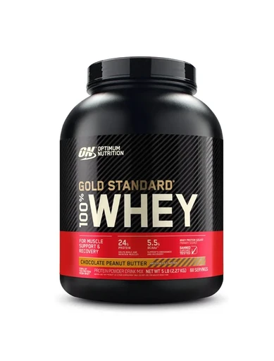 OPTIMUM NUTRITION 100% Whey Gold Standard 2270 г - шоколадно-арахисовое масло
