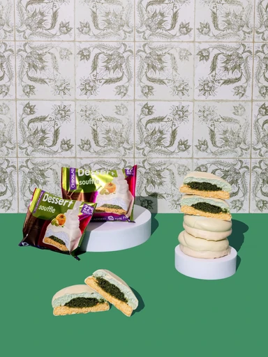 CHIKALAB Печенье глазированное Фисташковое суфле с хрустящим тестом 55 г 