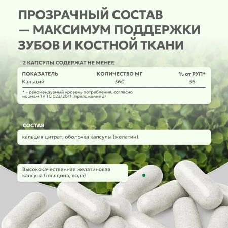 Natural Supp Кальций цитрат 60 капс. 