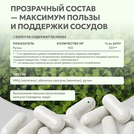 Natural Supp Рутин 60 капс. 
