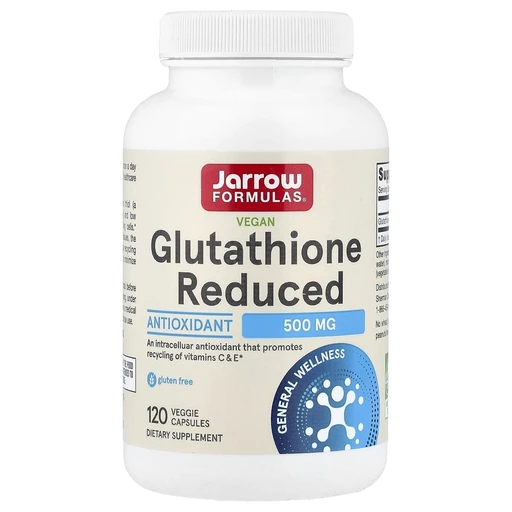 JARROW FORMULAS Glutathione Reduced 500 мг 120 вег капс