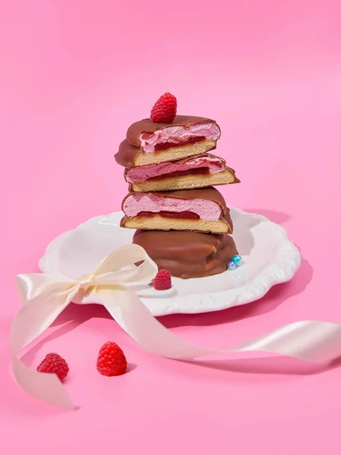 CHIKALAB Печенье глазированное Малиновое суфле 55 г 