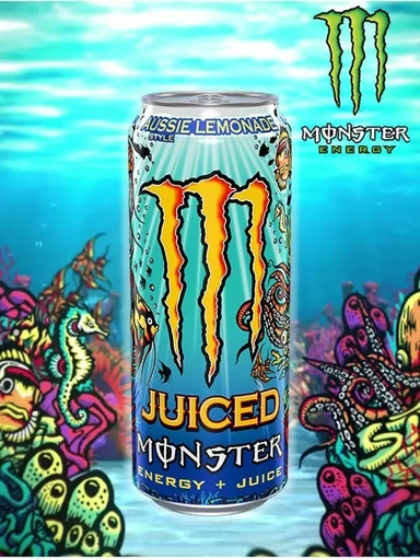 Monster Напиток энергетический Monster Juiced Aussie Style Lemonade 500 мл Ирландия ж/б 