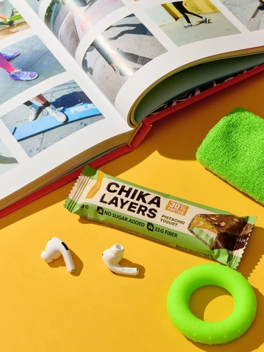 CHIKALAB Батончик глазированный Фисташковый йогурт 60 г 