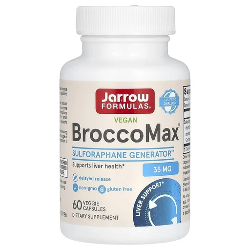 Jarrow Formulas BroccoMax®, БроккоМакс, экстракт семян брокколи, 60 капс