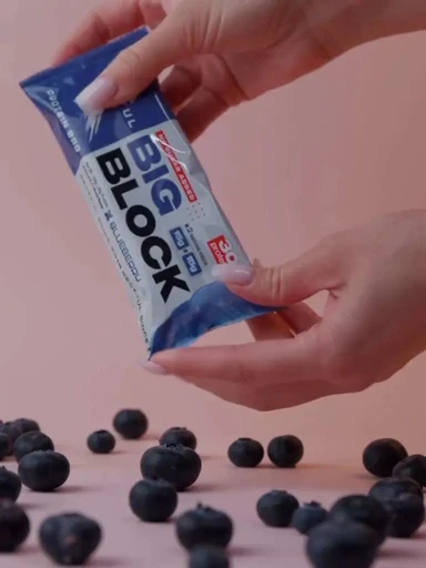 RECKFUL ® PROTEIN BAR - BIG BLOCK 100g 1 батончик 30г белка (Черника в белой глазури) 