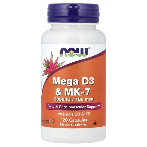 NOW MEGA D-3 & MK-7 120 VCAPS