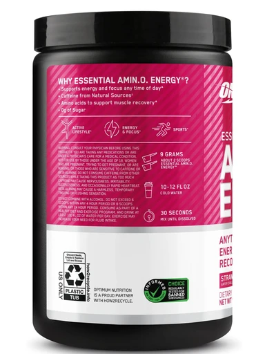 Optimum Nutrition Amino Energy 270 г - клубника-лайм 