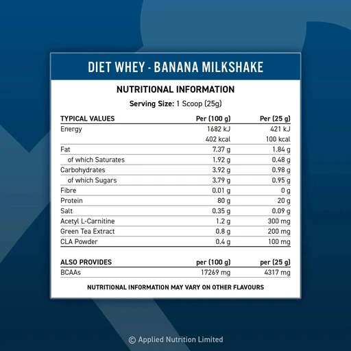 Applied Nutrition Diet Whey 1kg (chocolate dessert) 
