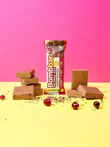 BOMBBAR Батончик неглазированный Вишневый брауни 60 г 