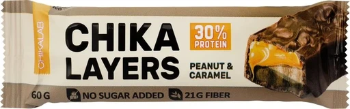 CHIKALAB Батончик глазированный Солёная карамель и арахис 60 г