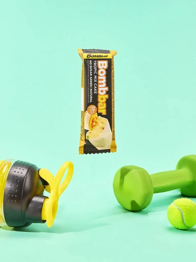 BOMBBAR Батончик глазированный Торт тропический микс 40 г 