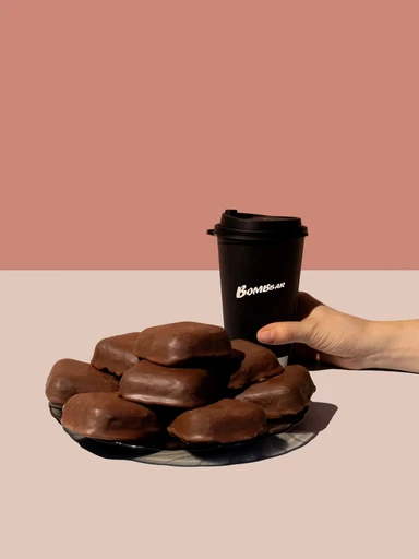 BOMBBAR Печенье глазированное Брауни с фундуком 50 г 