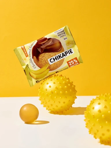 CHIKALAB Печенье глазированное с начинкой Банан в шоколаде 60 гр. 