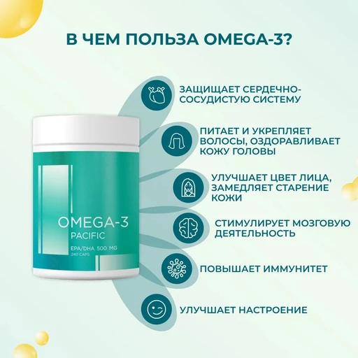 Reflexion Omega-3 Pacific EPA/DHA 500 мг 240 капс 