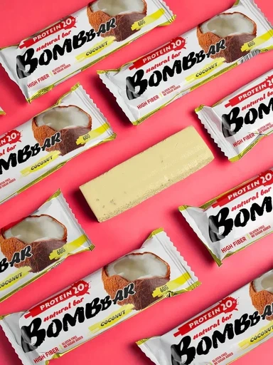 BOMBBAR Батончик неглазированный Кокос 60 гр. 