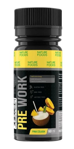 Nature Foods Pre-workout complex 60ml - Пина колада