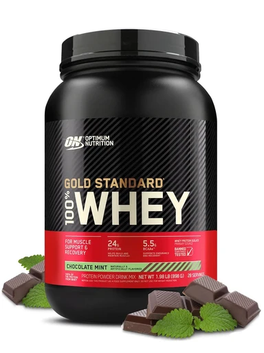 OPTIMUM NUTRITION 100% Whey Gold Standard 907 гр - шоколад-ментол