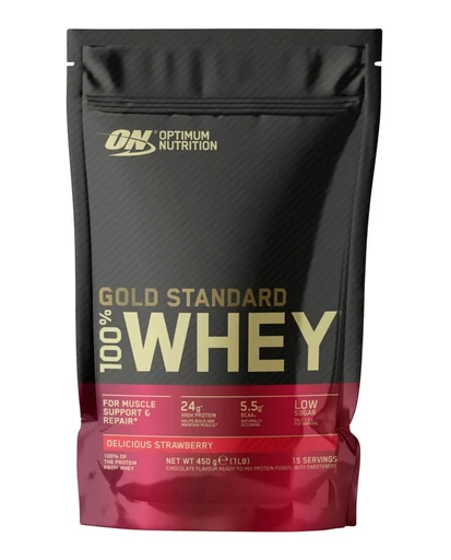 OPTIMUM NUTRITION 100% Whey Gold Standard 682 гр - клубничный крем 