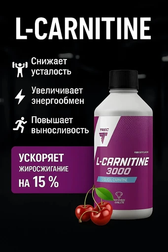 TREC NUTRITION L-Carnitine 3000 500 мл - вишня