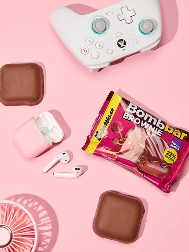 BOMBBAR Печенье глазированное Вишнёвый брауни 50 г 