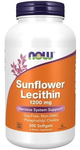 NOW Sunflower Lecithin 1200mg 200 softgels 