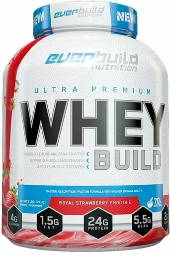 Everbuild Nutrition ULTRA PREMIUM WHEY WHEY BUILD 2270г - королевский клубничный смузи