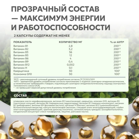 Natural Supp Контрол тайм Q10 100% 60 капс. 