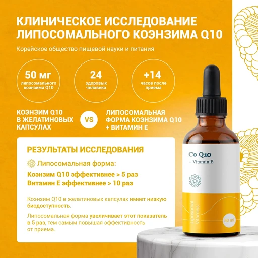Liposomal Coenzyme Q10, флакон 50 мл 