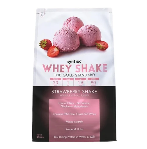 Syntrax Whey Shake 907 г. - Клубничный коктейль