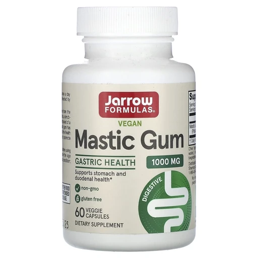 Jarrow Formulas Mastic Gum 500 MG, мастиковая смола, 60 вегетарианских капсул