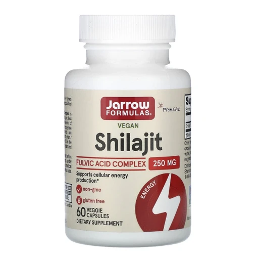 Jarrow Formulas  Shilajit Fulvic Acid Complex 250 MG, комплекс фульвовых кислот мумие, 250 мг, 60 капсул
