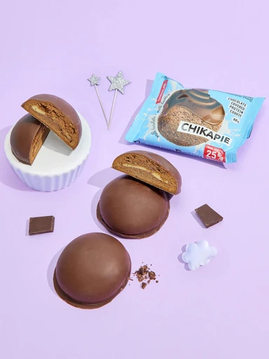 CHIKALAB Печенье глазированное с начинкой Шоколадное 60 гр. 